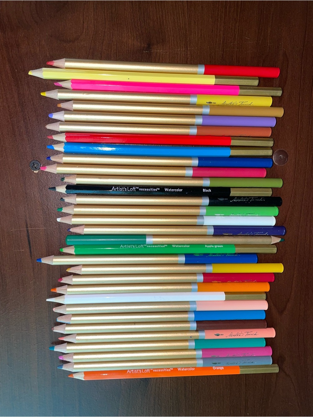 Assorted Colored watercolor Pencils and crayons  - Multicolor Set